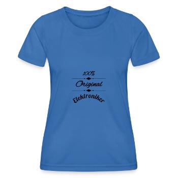 Elektroniker - Frauen Funktions-T-Shirt - Königsblau - Vorne - AI Model Female 172 light (172cm)