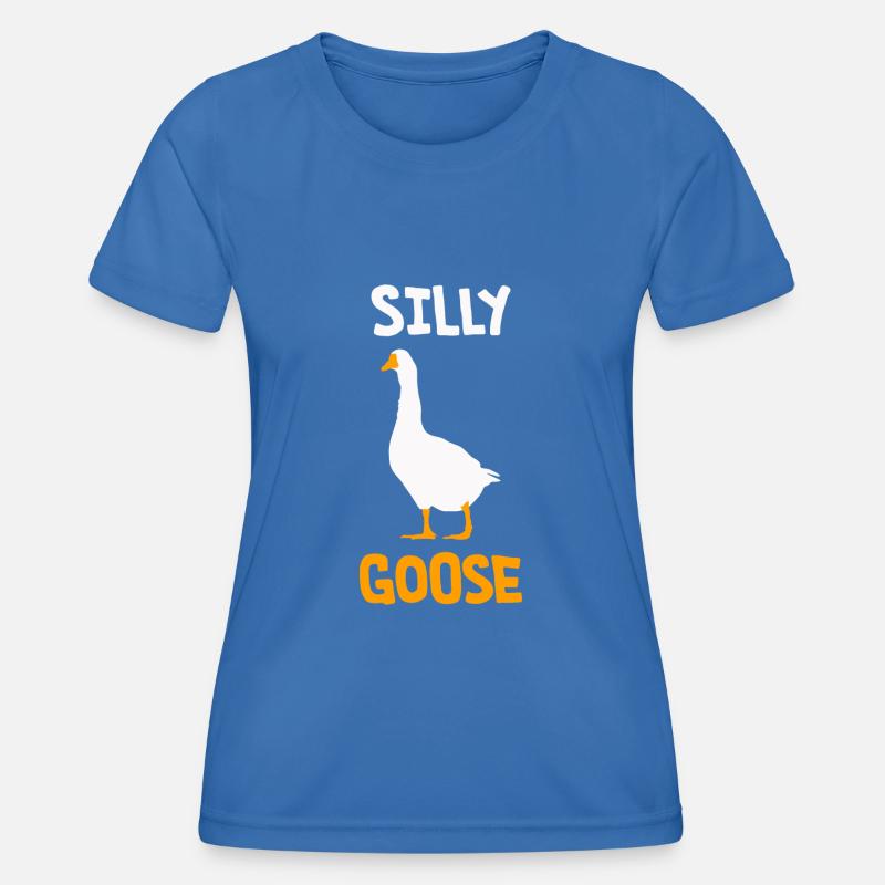 Silly Goose - Women's Functional T-Shirt - royal blue