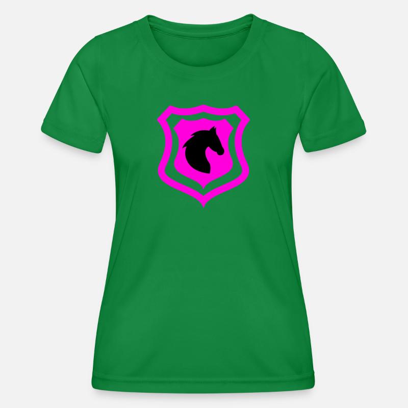 horses - Women's Functional T-Shirt - kelly green