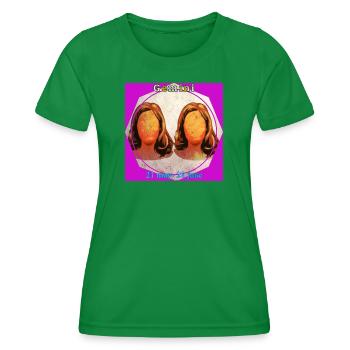 Twins - Women's Functional T-Shirt - kelly green - Front - AI Model Female 172 dark (172cm)