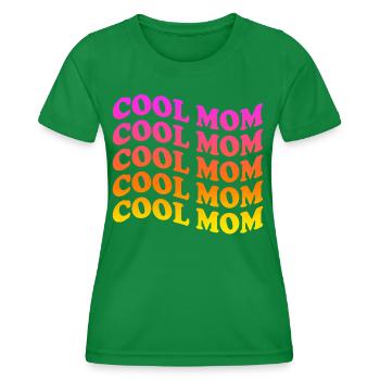 maman chat chien maman bébé parents supermam femme mauvais - T-shirt sport Femme - vert - Devant - AI Model Female 172 dark (172cm)