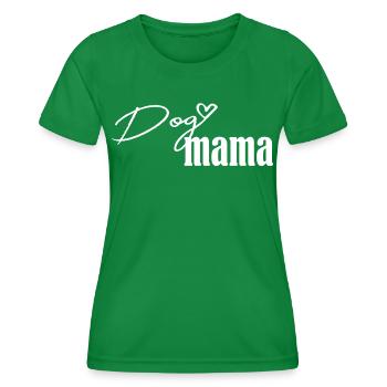 maman chat chien maman bébé parents supermam femme mauvais - T-shirt sport Femme - vert - Devant - AI Model Female 172 dark (172cm)
