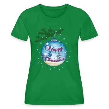 Blue Bauble - Women's Functional T-Shirt - kelly green - Front - AI Model Female 172 dark (172cm)