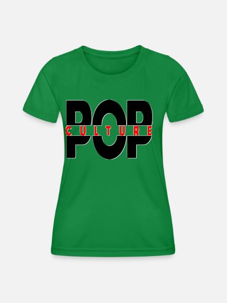 POP KULTUR - Frauen Funktions-T-Shirt - Kelly Green