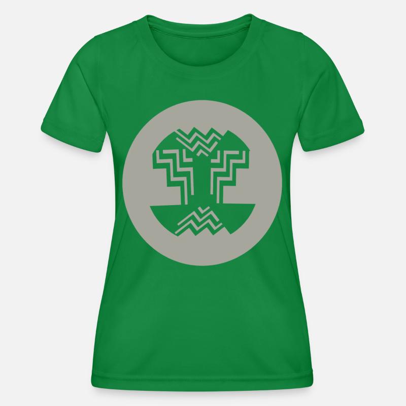Circular-Inner-design - Women's Functional T-Shirt - kelly green