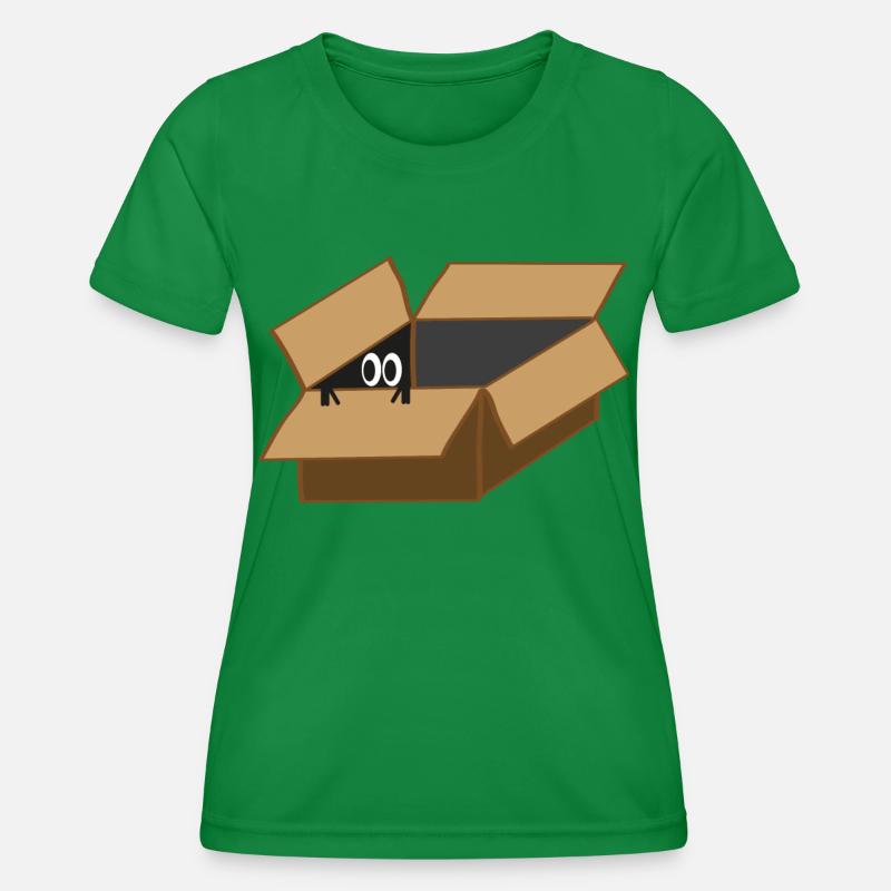 Agent Eye in a box - Women's Functional T-Shirt - kelly green