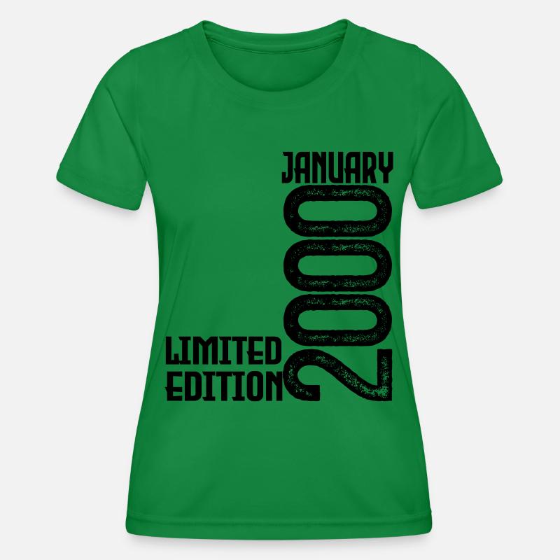 Geburtstagsgeschenk Januar 2000. Januar 2000. - Frauen Funktions-T-Shirt - Kelly Green