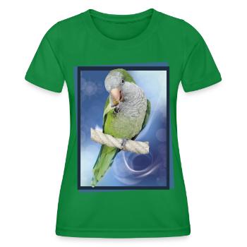 Perruche d’Argentine - T-shirt sport Femme - vert - Devant - AI Model Female 172 dark (172cm)