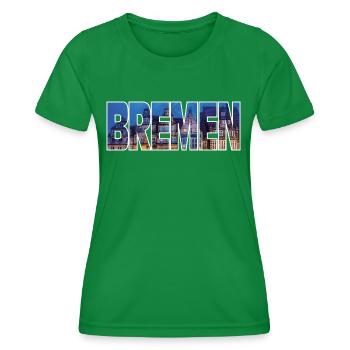 Brême - T-shirt sport Femme - vert - Devant - AI Model Female 172 dark (172cm)