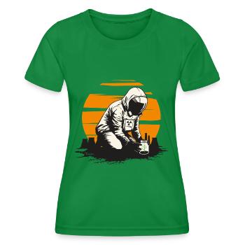 Renouveau Nucléaire - T-shirt sport Femme - vert - Devant - AI Model Female 172 dark (172cm)