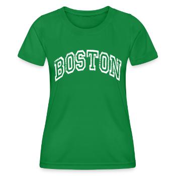 Boston - Women's Functional T-Shirt - kelly green - Front - AI Model Female 172 dark (172cm)