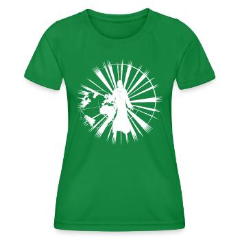 Das Licht der Welt - Frauen Funktions-T-Shirt - Kelly Green - Vorne - AI Model Female 172 dark (172cm)