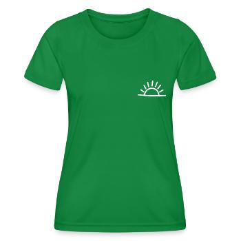 Sonne - Frauen Funktions-T-Shirt - Kelly Green - Vorne - AI Model Female 172 dark (172cm)