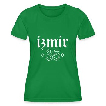 Izmir 35 Turquie Turkiye Cadeau Vacances TR Turk - T-shirt sport Femme - vert - Devant - AI Model Female 172 dark (172cm)