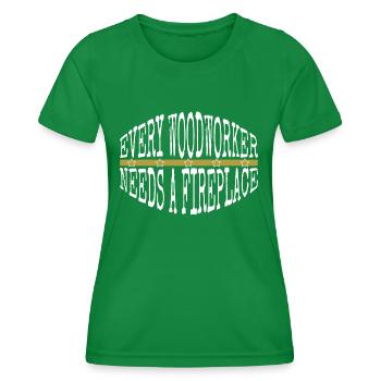 arboriculturist the carpenters cutter - Frauen Funktions-T-Shirt - Kelly Green - Vorne - AI Model Female 172 dark (172cm)