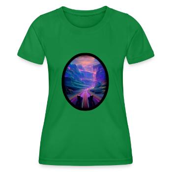 Seelenweg 03 - T-shirt sport Femme - vert - Devant - AI Model Female 172 dark (172cm)