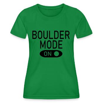 Escalade de bloc - T-shirt sport Femme - vert - Devant - AI Model Female 172 dark (172cm)