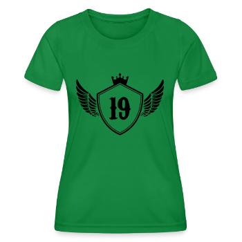 wappen 19 - Frauen Funktions-T-Shirt - Kelly Green - Vorne - AI Model Female 172 dark (172cm)