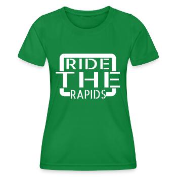 Heart-Pounding Excitement River Adventure - Women's Functional T-Shirt - kelly green - Front - AI Model Female 172 dark (172cm)