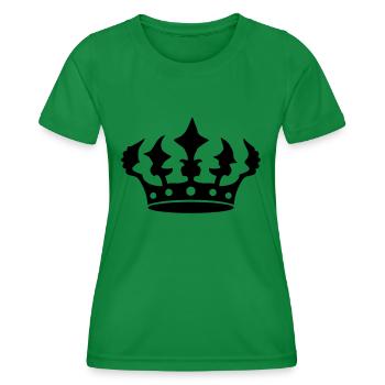 Conception de couronne dentelée - T-shirt sport Femme - vert - Devant - AI Model Female 172 dark (172cm)