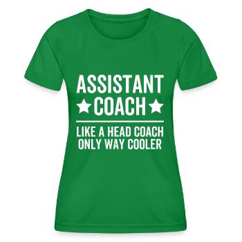 Assistenztrainer wie ein Cheftrainer nur viel cooler - Frauen Funktions-T-Shirt - Kelly Green - Vorne - AI Model Female 172 dark (172cm)