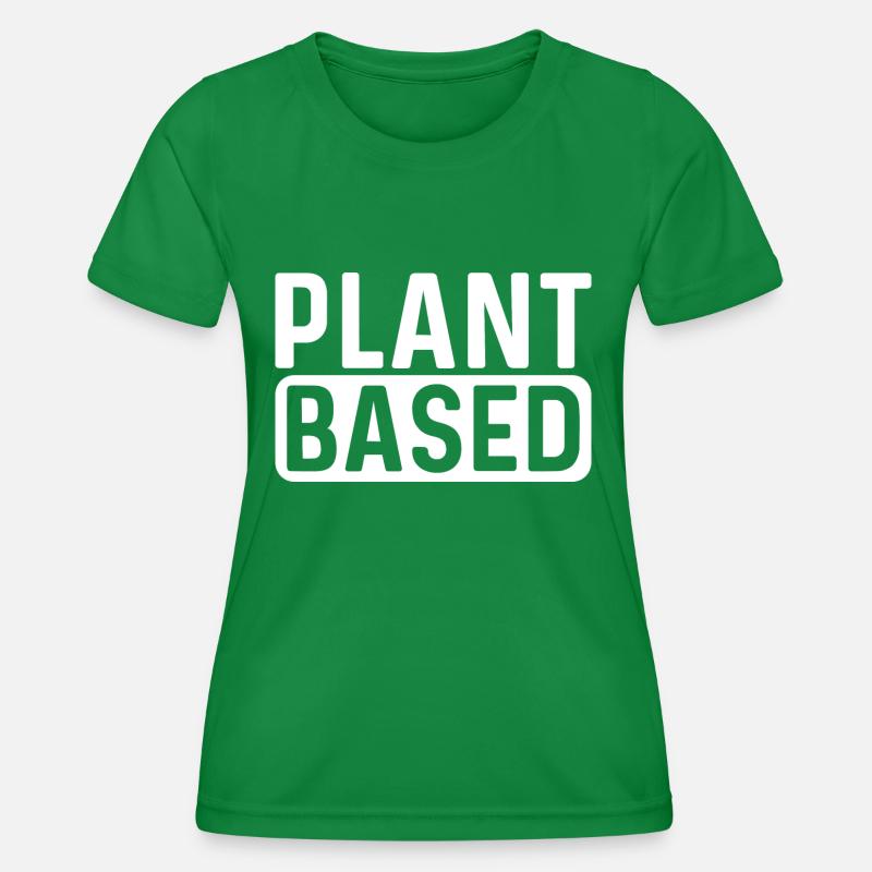Plant based - Women's Functional T-Shirt - kelly green