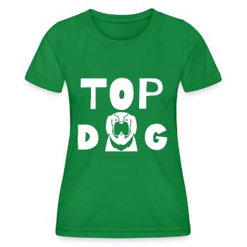 TOP DOG - Frauen Funktions-T-Shirt - Kelly Green - Vorne - AI Model Female 172 dark (172cm)