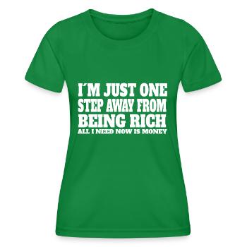 funny sayings funny saying gift funny - Women's Functional T-Shirt - kelly green - Front - AI Model Female 172 dark (172cm)