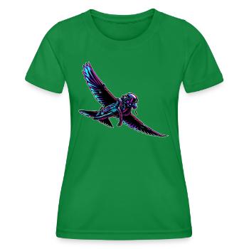 Adler Fighter Pilot - Women's Functional T-Shirt - kelly green - Front - AI Model Female 172 dark (172cm)