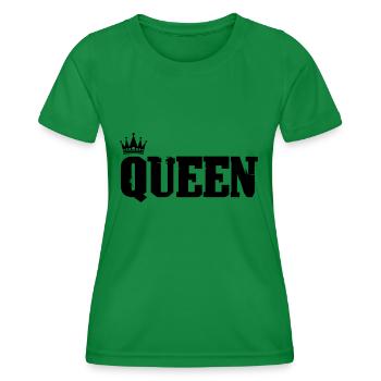 Queen - Women's Functional T-Shirt - kelly green - Front - AI Model Female 172 dark (172cm)
