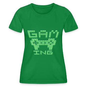 Gamer-Szene-Grün - Frauen Funktions-T-Shirt - Kelly Green - Vorne - AI Model Female 172 dark (172cm)