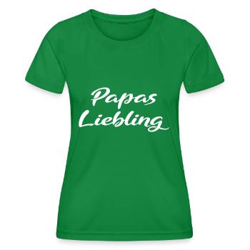 Papas Liebling Geschenk - Frauen Funktions-T-Shirt - Kelly Green - Vorne - AI Model Female 172 dark (172cm)