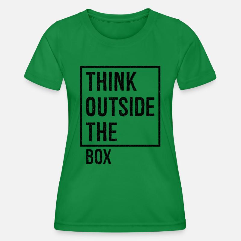 think outside the box - Women's Functional T-Shirt - kelly green