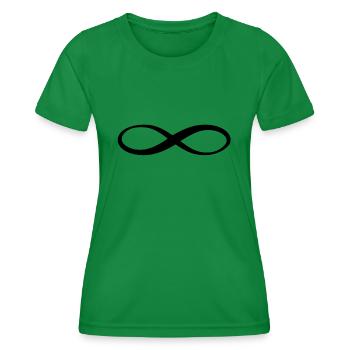 Endless Symbol Infinity Endlos Unendlichkeit - Frauen Funktions-T-Shirt - Kelly Green - Vorne - AI Model Female 172 dark (172cm)