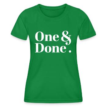 Un et terminé - T-shirt sport Femme - vert - Devant - AI Model Female 172 dark (172cm)