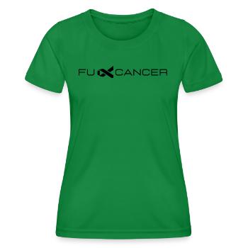 Krebs schwarz groß, Gemeinsam gegen den Krebs - Frauen Funktions-T-Shirt - Kelly Green - Vorne - AI Model Female 172 dark (172cm)