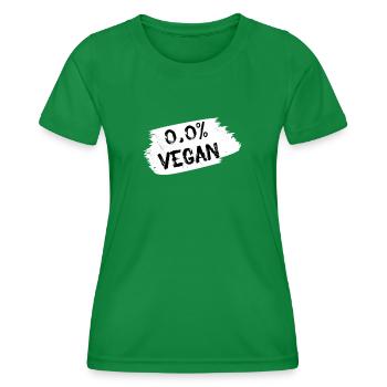 Fleischliebhaber Anti-Vegetarier BBQ Grillmeister - Frauen Funktions-T-Shirt - Kelly Green - Vorne - AI Model Female 172 dark (172cm)