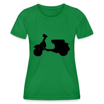 Großer Roller by designflash.de - Frauen Funktions-T-Shirt - Kelly Green - Vorne - AI Model Female 172 dark (172cm)