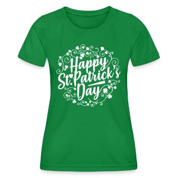 Saint Patrick's Day Parade Ireland - Women's Functional T-Shirt - kelly green - Front - AI Model Female 172 dark (172cm)