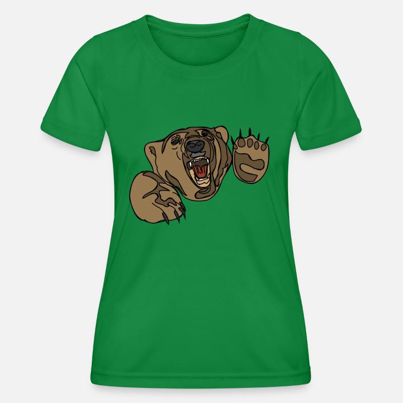 bear - Women's Functional T-Shirt - kelly green