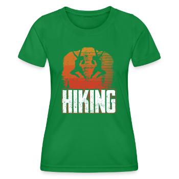 Hiking - Frauen Funktions-T-Shirt - Kelly Green - Vorne - AI Model Female 172 dark (172cm)