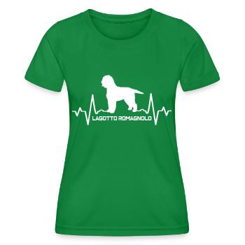 Lagotto romagnolo - Frauen Funktions-T-Shirt - Kelly Green - Vorne - AI Model Female 172 dark (172cm)