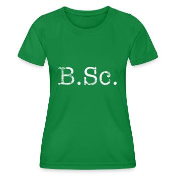 Bachelor of Science - Frauen Funktions-T-Shirt - Kelly Green - Vorne - AI Model Female 172 dark (172cm)