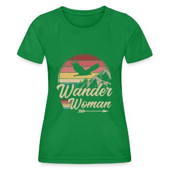 Wander Woman - Frauen Funktions-T-Shirt - Kelly Green - Vorne - AI Model Female 172 dark (172cm)