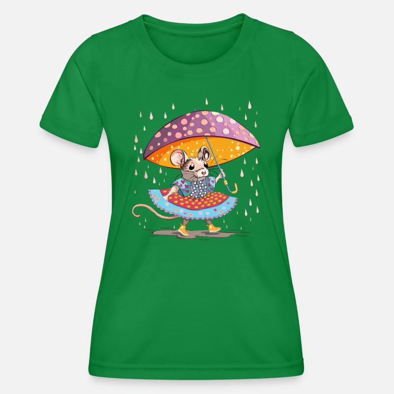 It's raining - Women's Functional T-Shirt - kelly green