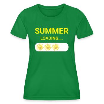 SUMMER LOADING - SUNSHINE - HOLIDAYS - SUNNY DAYS - Frauen Funktions-T-Shirt - Kelly Green - Vorne - AI Model Female 172 dark (172cm)