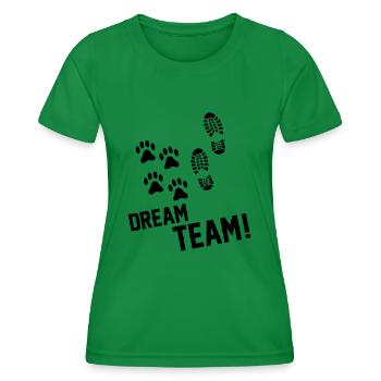 Équipe de rêve - T-shirt sport Femme - vert - Devant - AI Model Female 172 dark (172cm)