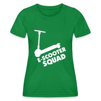 E-Scooter Roller Scooter - T-shirt sport Femme - vert - Devant - AI Model Female 172 dark (172cm)