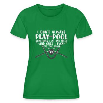 Billard Piscine Billard Billard Boule Billard Billard Cuisine 8Ball - T-shirt sport Femme - vert - Devant - AI Model Female 172 dark (172cm)