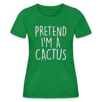 Cactus Fucculent Cactus Garden Cactus Plants - Women's Functional T-Shirt - kelly green - Front - AI Model Female 172 dark (172cm)